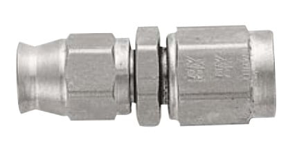 -4 PTFE Straight Hose End - Steel
